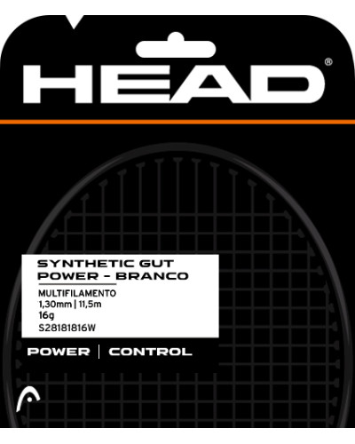 Set de Corda Head DLD Synthetic Gut Power 16 - Branco Set de Corda Head DLD Synthetic Gut Power 16 - Branco