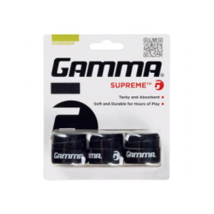 Overgrip Gamma Supreme - Preto - 3 unid