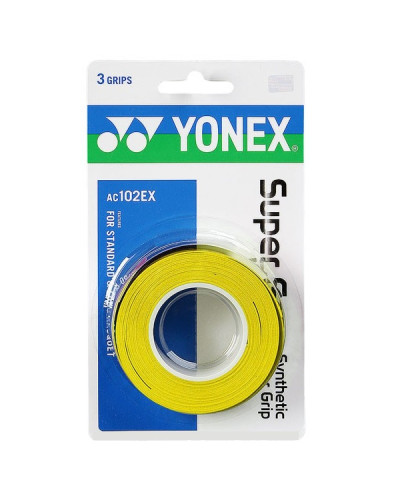 Overgrip Yonex Super Grap Amarelo - 3Unid