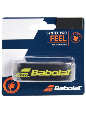 Cushion Grip Babolat Syntec Pro - Preto e Amarelo.