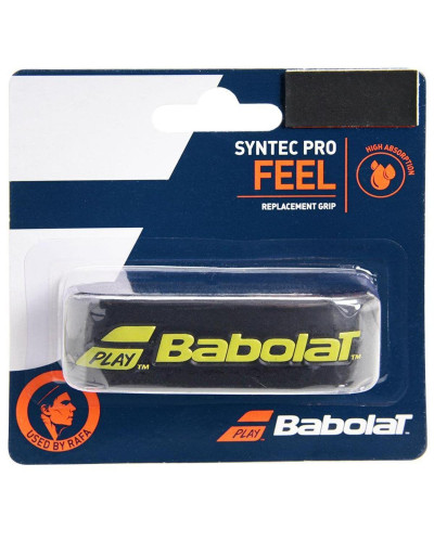 Cushion Grip Babolat Syntec Pro - Preto e Amarelo.