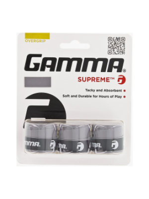Overgrip Gamma Supreme - Cinza - 3 unid